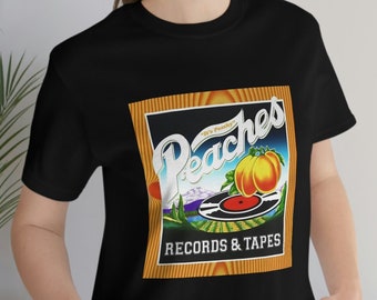 Peaches Records Shirt Records And Tapes T shirt, 70s Vintage T-shirt, 1970 Vinyl Music Lover Gift, Vintage Peaches shirt, Retro Music Shirt