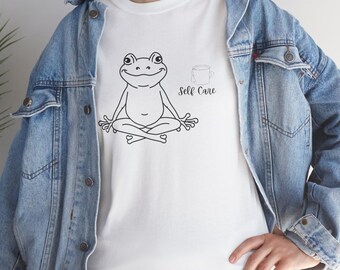 Funny Frog Self Care Shirt, Self Care Frog Shirt, funny shirt, Frog Lover Gif, Self Care Shirt, Gift For Her, Self Love Shirt, self care