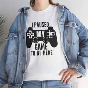 I Paused My Game to Be Here Shirt, Gamer Tee, Gaming Gift, Disney Kids Shirt, Gamer Humor Shirt, Mickey Shirt, Disney Gamer tee, Disney Men