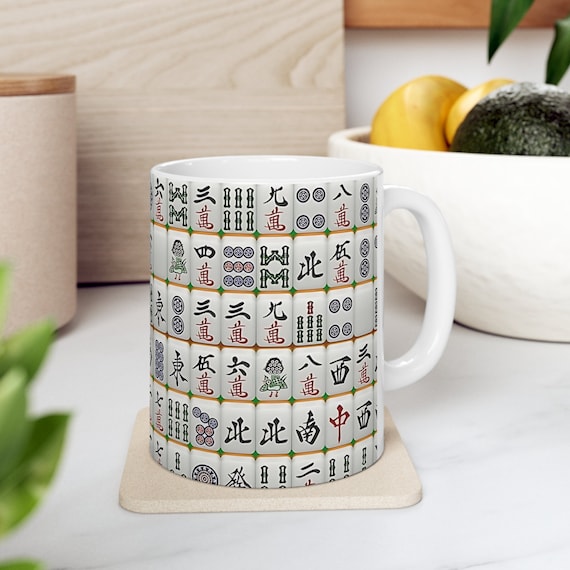 Mahjong Mug, mahjong lovers mug, Mahjong gift, Mahjong Coffee Mug, mahjong gift for grandpa, mahjong player mug, Mah-Jongg Birthday Gift
