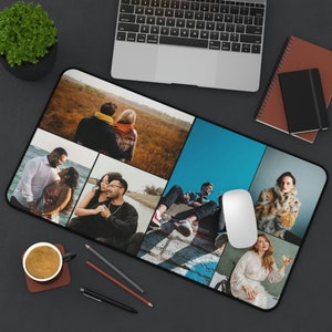 Custom Desk Mat, Custom Mouse Pad,  Dog Photo Collage Desk Mat, Custom Desk Pad, Photo Desk Mat, Personalized Desk Mat, Photo Mousepad,