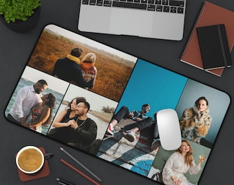 Custom Desk Mat, Custom Mouse Pad,  Dog Photo Collage Desk Mat, Custom Desk Pad, Photo Desk Mat, Personalized Desk Mat, Photo Mousepad,