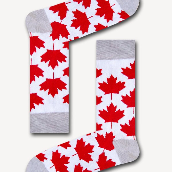 Flag Canada Socks / Men Gift / Women Gift / Unisex Sox / Canada Gift