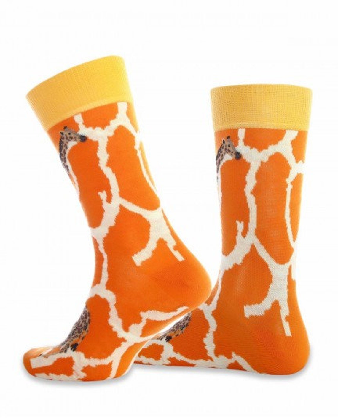 Giraffe Socks / Giraffe Gifts / Man Socks / Animal Socks / Etsy