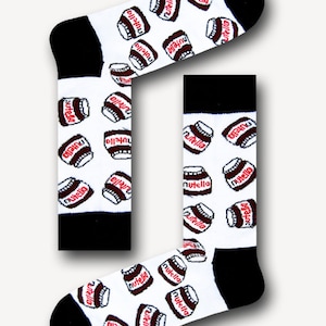 Nutella White Socks/Unisex Socks