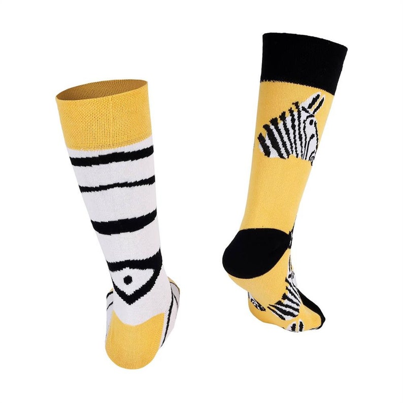 Zebra Men Socks / Perfect Gift for Men / Funny Socks / Zebra Etsy