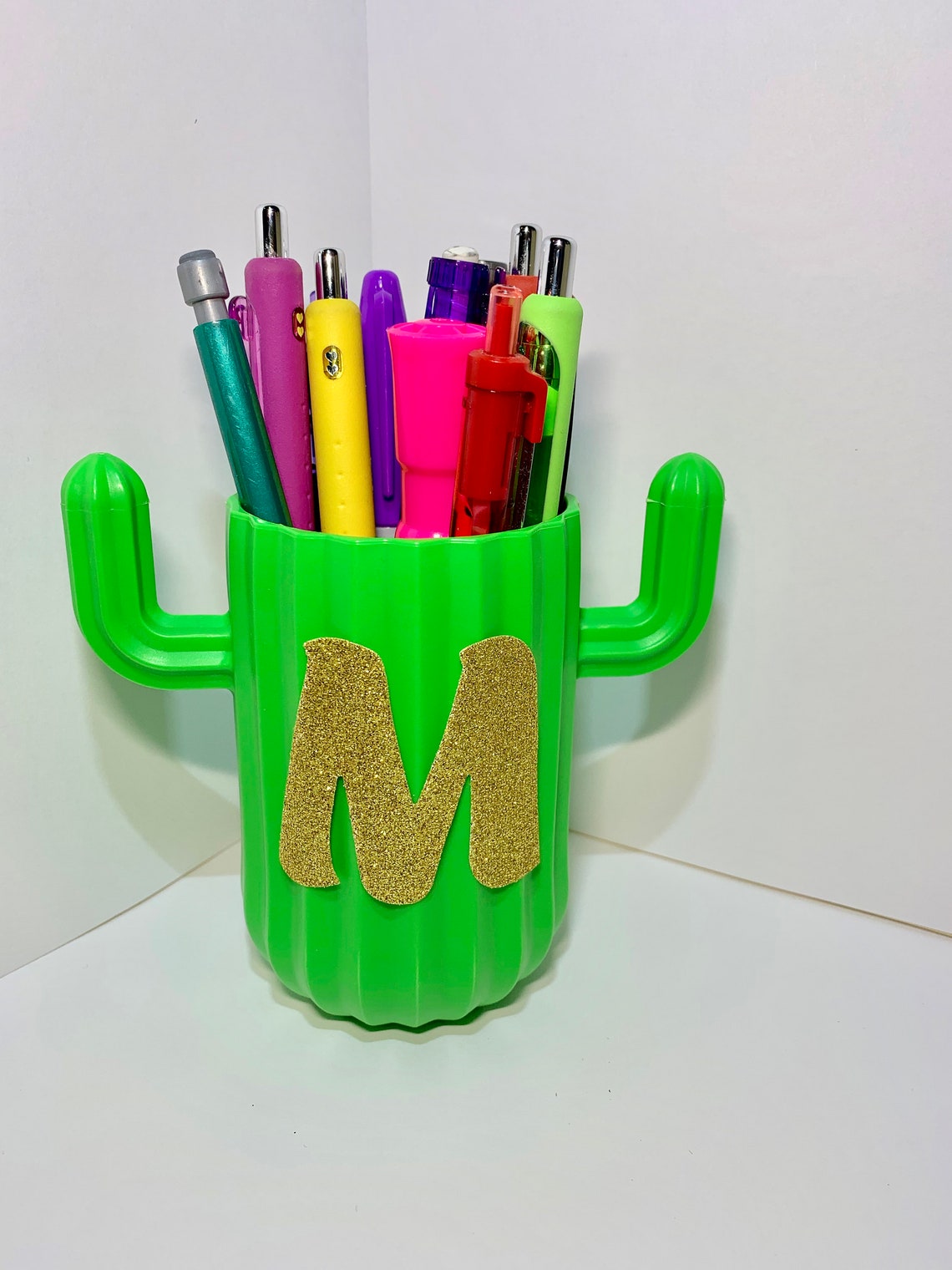 Personalized Cactus Pencil Holder Cup Etsy