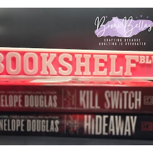 Bookish Street Book Sign| Handmade, 3D Printed, Bookshelf Décor, Street Sign, Library Sign, Book Lover, Book Nook,