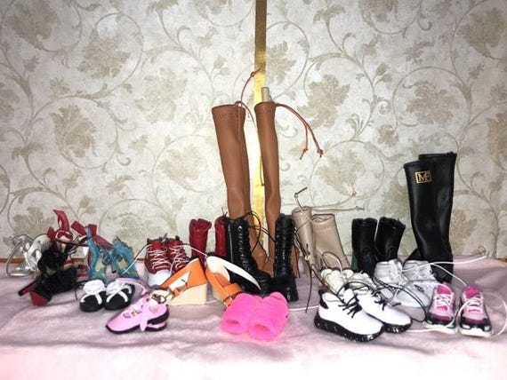 1/6 Scale Miniature Shoes 3 for 11 1/2" Fashion Dolls Photography Diorama Dollhouse Craft Supply