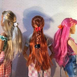 1/6 Scale Hair Clips for 11-12&quot; Fashion Doll 11 1/2&quot; Fashion Doll Photography, Dioramas, Dollhouse Decor, Craft Supply