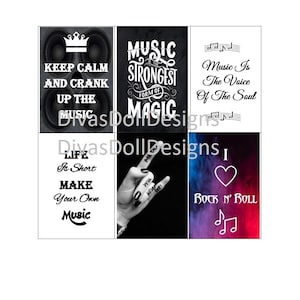 Music Printable Dollhouse Art Perfect for Framing 12 piece