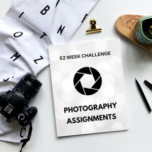 Photography Assignment Ideas, Photo Prompts & Tasks, Photography Education Forms, Photography Guide Templates, Digital Download