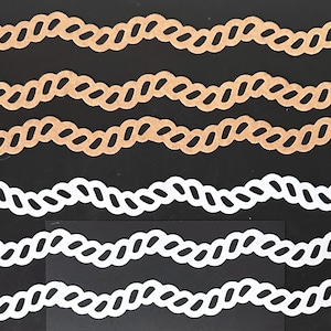 Creative Memories ROPE CHAIN Borders Die Cut Scrapbook  12” 6 pieces