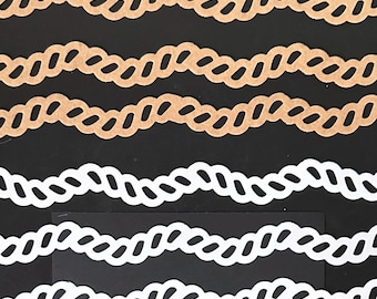 Creative Memories ROPE CHAIN Borders Die Cut Scrapbook  12” 6 pieces