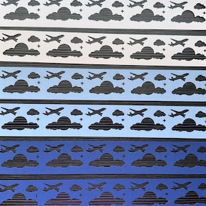 Creative Memories IN FLIGHT Borders Die Cut Scrapbook  12” 6 pieces