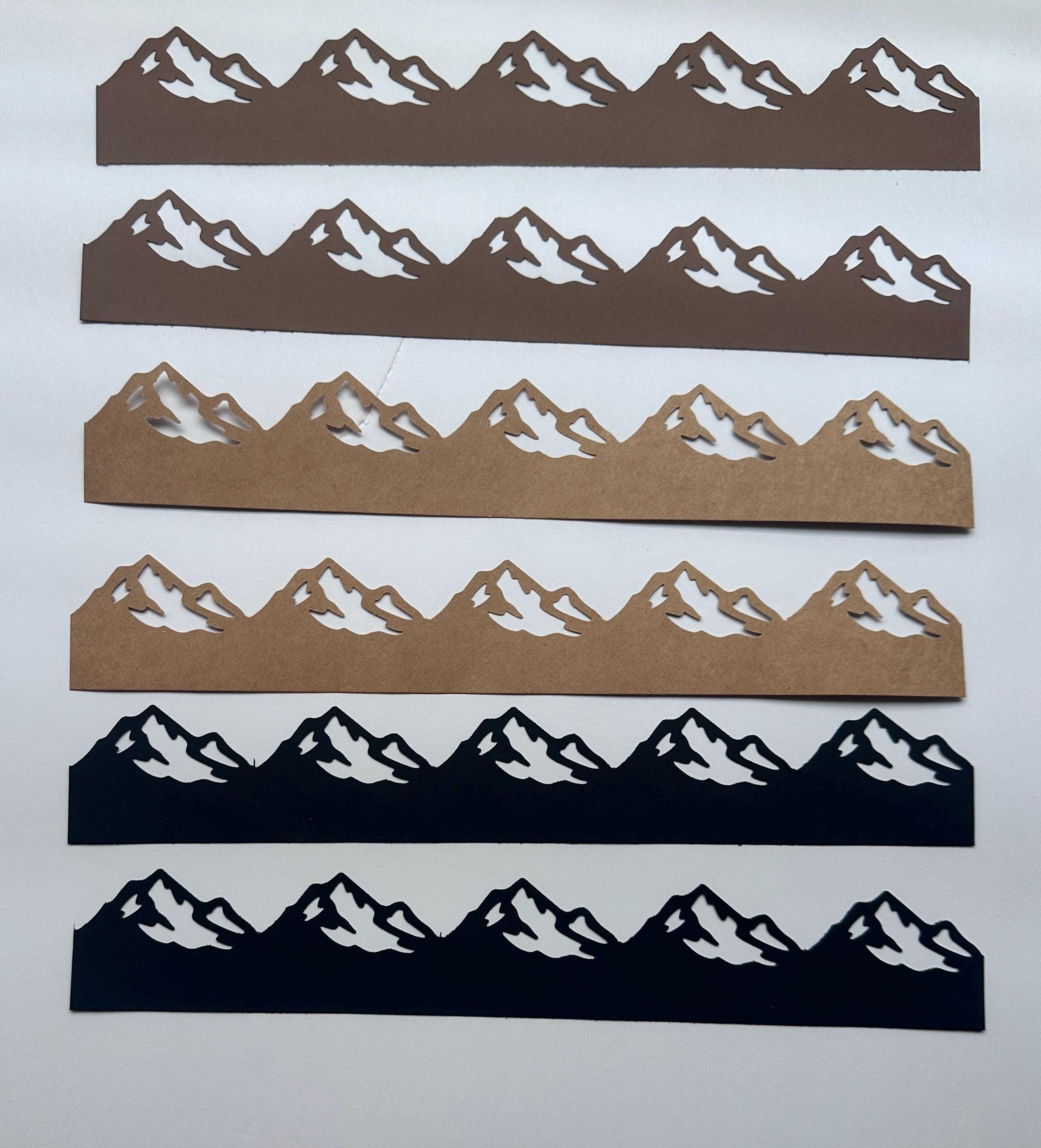Creative Memories ALPINE MOUNTAINS Borders Die Cut Scrapbook 12” 6 ...