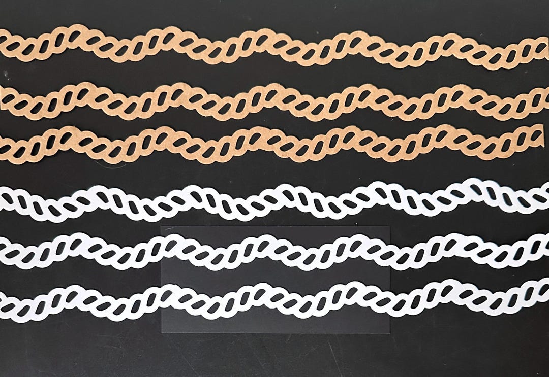 Memories Rope Creative Memories ROPE CHAIN Borders Die Cut Scrapbook 12” 6 Pieces - Etsy