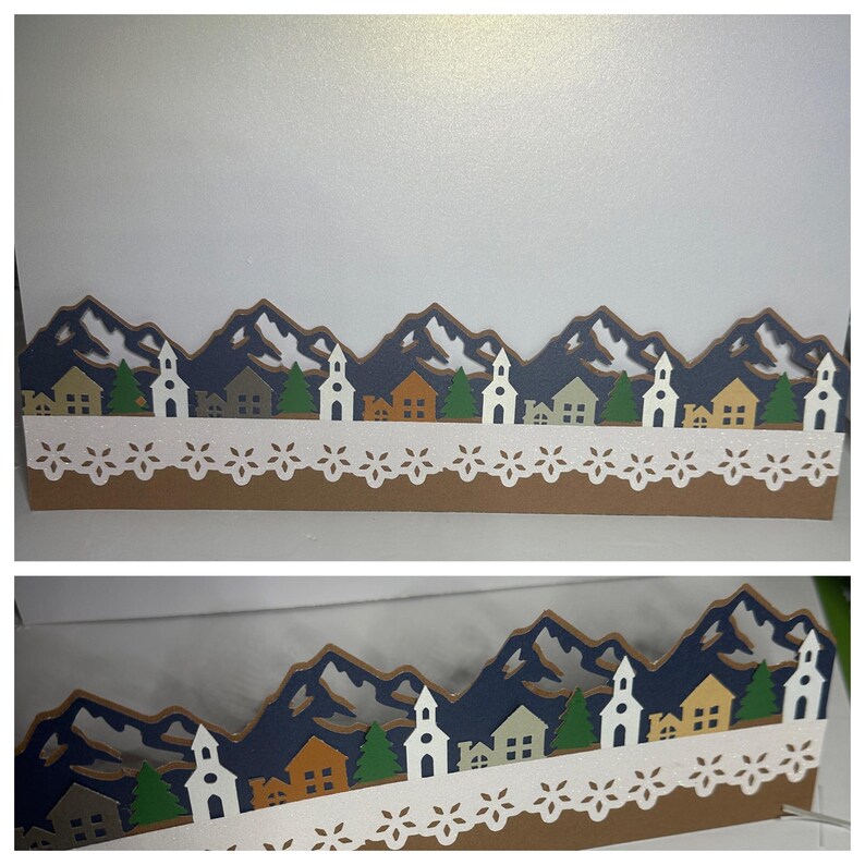 Alpine Tree Border Creative Memories ALPINE MOUNTAINS Borders Die Cut Scrapbook 12” 6 ...