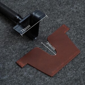 Fustelle in acciaio per la creazione di portafogli / Fustelle per tasche porta carte - Set da 7 / Strumenti per la lavorazione della pelle