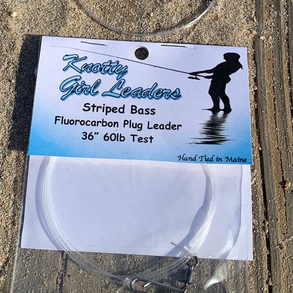 Fluorocarbon Plug Leaders for Striped Bass