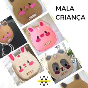 Handmade felt animal suitcase - children. Christmas, festivities, parties, birthday, gift