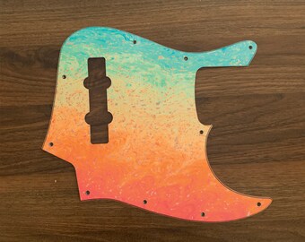 Custom Graphical Pickguard to fit Fender J Bass Jazz Bass Horseback