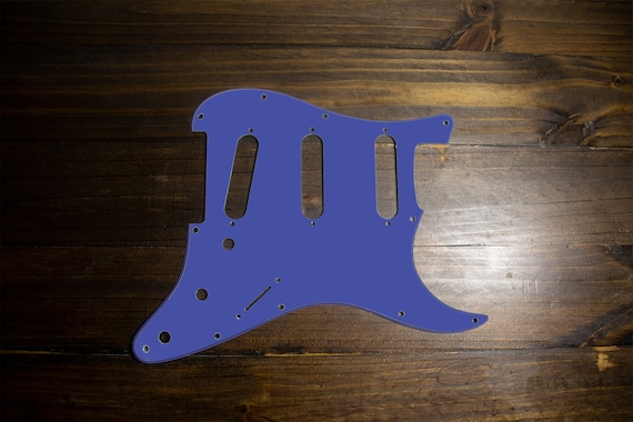 TELE STRAT BACKPLATE Printed Pickguard Blue Purplematte Etsy
