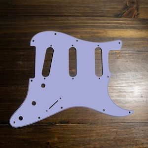 TELE/STRAT/BACKPLATE Printed Pickguard, light blue purple(matte)