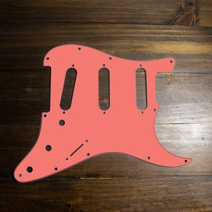 TELE/STRAT/BACKPLATE Printed Pickguard, Coral(matte)