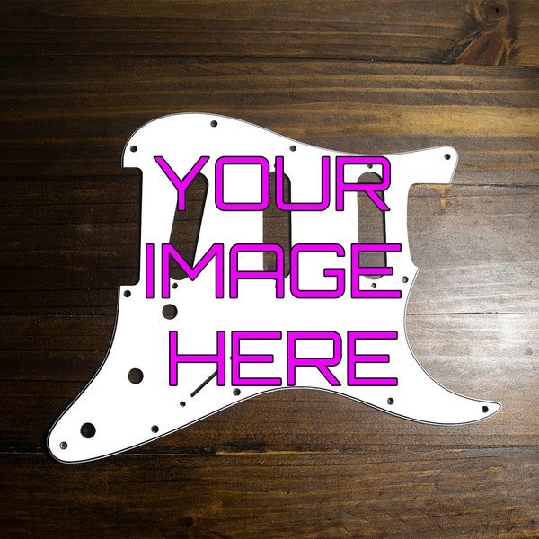 Pick Guard personnalisé, ajoutez votre propre image à tele ou strat.