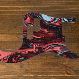 P Bass, graphic printed custom pickguard. Psychedelic 6