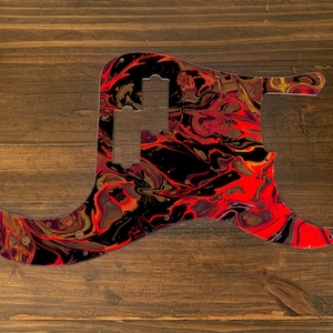 P Bass, graphic printed custom pickguard. The Brothers Series, The Derek