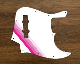 Jazz Bass, grafisch bedrucktes Custom Pickguard. McFly 2