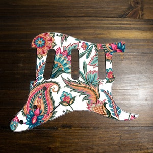 Tele or Strat Pick Guard Paisley 11