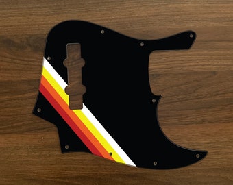 Jazz Bass, graphic printed custom pickguard. McFly 3