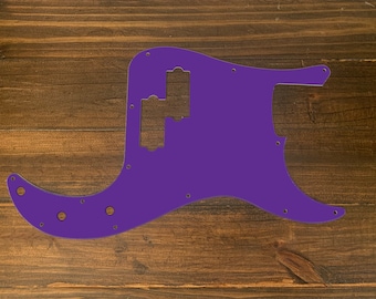 Bajo P de color sólido, pickguard personalizado impreso gráfico. Uva Mono Púrpura(mate)