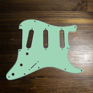 TELE/STRAT/BACKPLATE Printed Pickguard, Seafoam(matte)