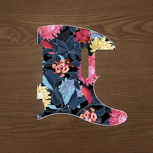 Tele/Strat pick guard Floral 3