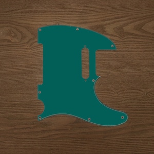 TELE/STRAT/BACKPLATE Printed Pickguard, Deep Turquoise(matte)