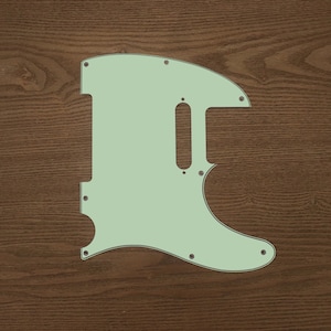 TELE/STRAT/BACKPLATE Printed Pickguard, Surf Green(matte)
