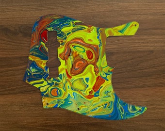 Jazz Bass, Grafik gedruckt benutzerdefinierte Pickguard. The Brothers Series, The Berry