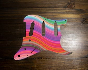 Tele or Strat pick guard Psychedelic 1