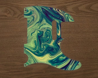 Tele or Strat pick guard Psychedelic 3