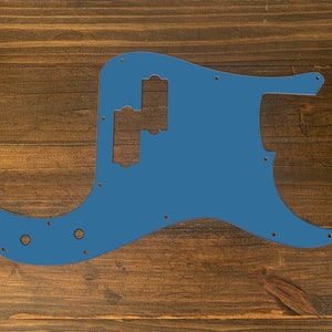 Solide Farbe P Bass, Grafik gedruckt benutzerdefinierte Pickguard. Crystal Lake Placid Blau(matt)