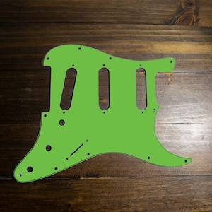 TELE/STRAT/BACKPLATE Printed Pickguard, lime green(matte)