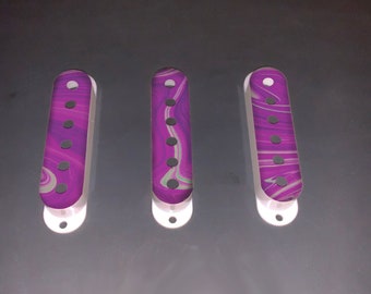 Graphic Electric Guitar Pickups. SSS, HH, HSH. Psychedelic. Grape Ape