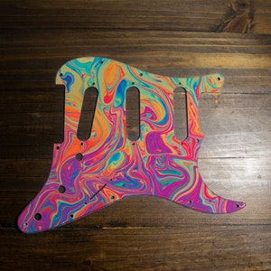 Tele or Strat pick guard, Psychedelic, The Jerry