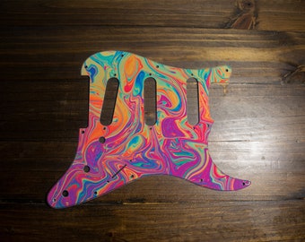 Tele or Strat pick guard, Psychedelic, The Jerry