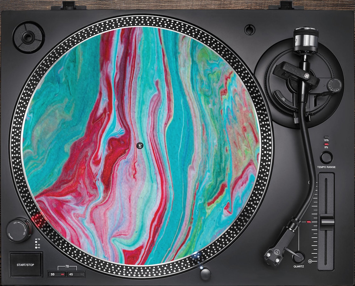 DJ Vinyl Turntable Slipmat Musician Gift Psychedelic 17 Etsy