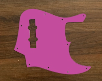 Solide Farbe Jazz Bass, Grafik gedruckt benutzerdefinierte Pickguard. Rosa
